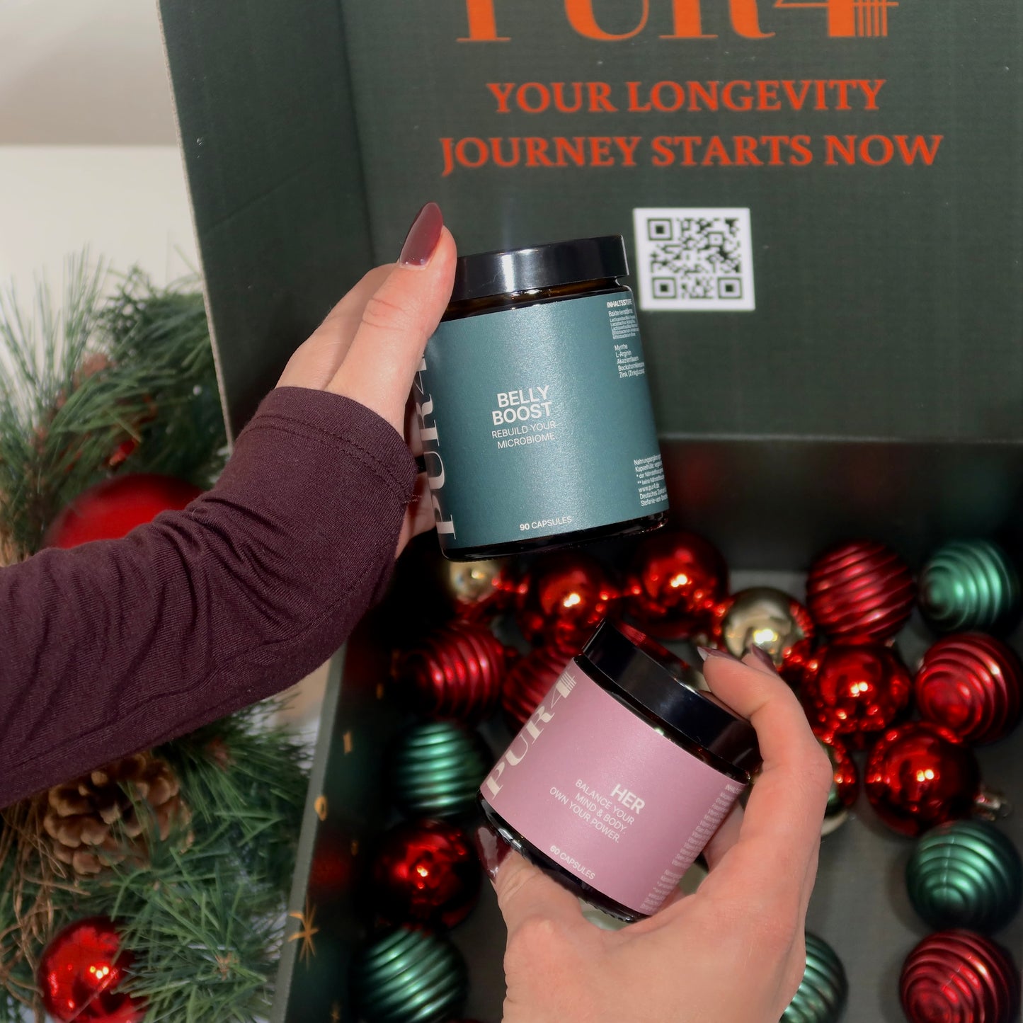 PUR4 Weihnachtsgeschenkbox